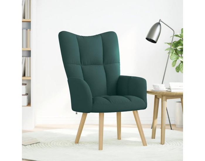 Sonata H Релакс стол, тъмнозелен, текстил