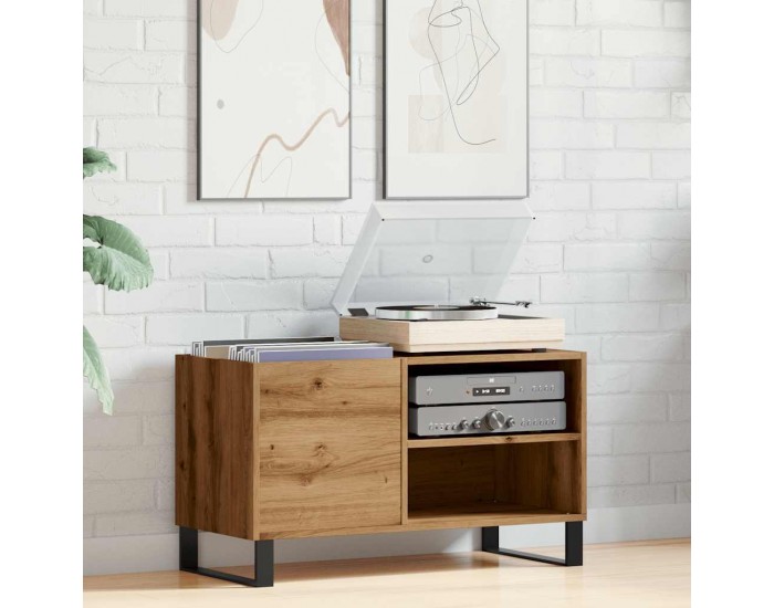 Sonata H Шкаф за грамофонни плочи, 84,5x38x48 см, инженерно дърво