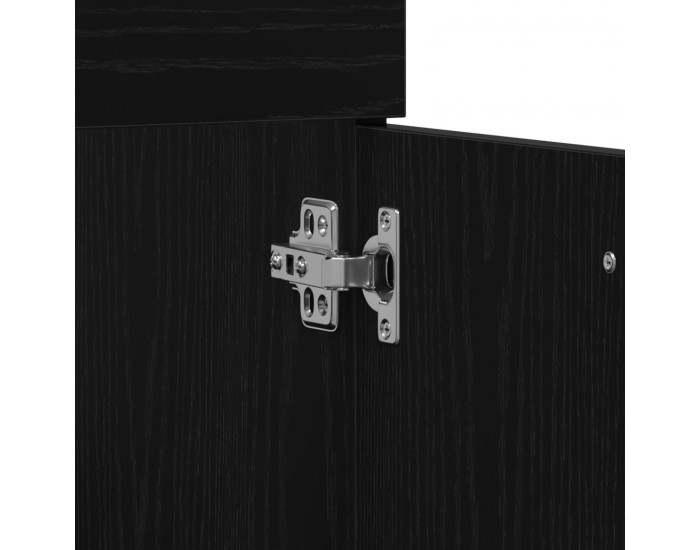 Sonata H Комплект мебели за баня от 3 части Черен дъб от инженерна дървесина