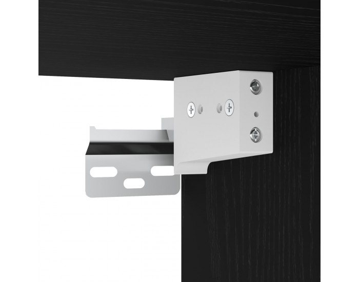 Sonata H Комплект мебели за баня от 3 части Черен дъб от инженерна дървесина