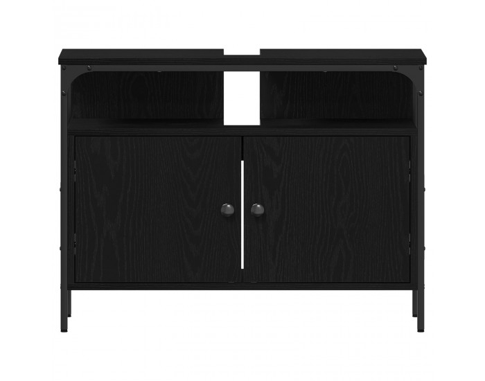 Sonata H Комплект мебели за баня 3 части Черен дъб Инженерна дървесина