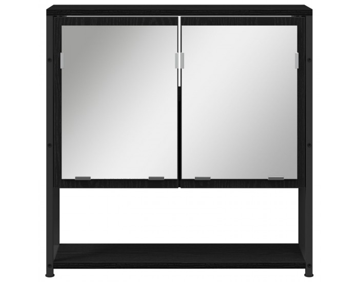 Sonata H Комплект мебели за баня 3 части Черен дъб Инженерна дървесина