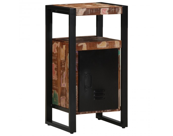 Sonata H шкаф за баня Многоцветен 40x35x75 см Масивно регенерирано дърво