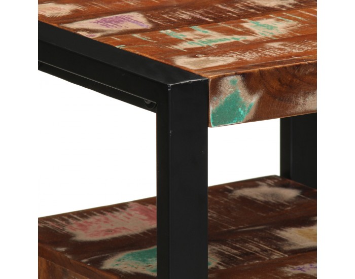 Sonata H шкаф за баня Многоцветен 40x35x75 см Масивно регенерирано дърво