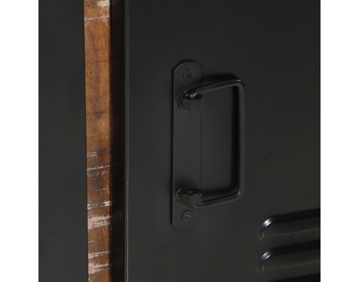 Sonata H шкаф за баня Многоцветен 40x35x75 см Масивно регенерирано дърво