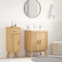 Sonata H Основен шкаф за мивка 114x43x73,5 см от масивна борова дървесина - Комплекти