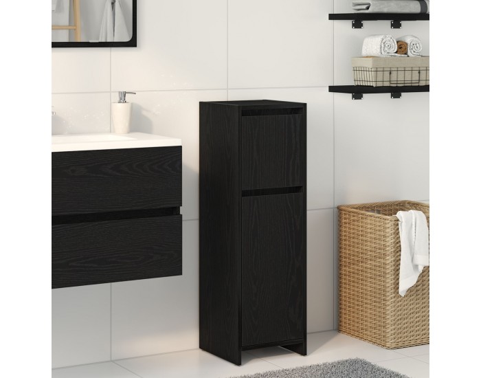 Sonata H Черен бански шкаф, дъбов, 30x30x95 см, от инженерно дърво