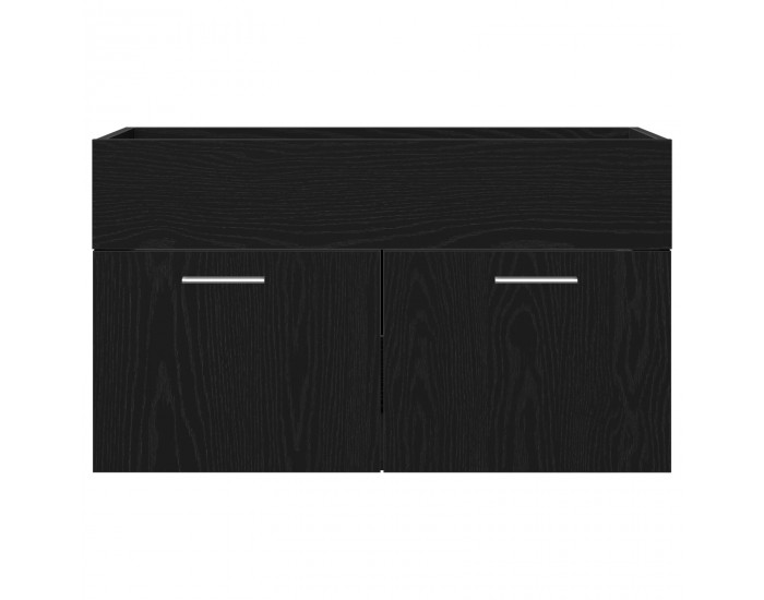 Sonata H Ракла за баня Черен дъб 90x38,5x46 см Инженерна дървесина