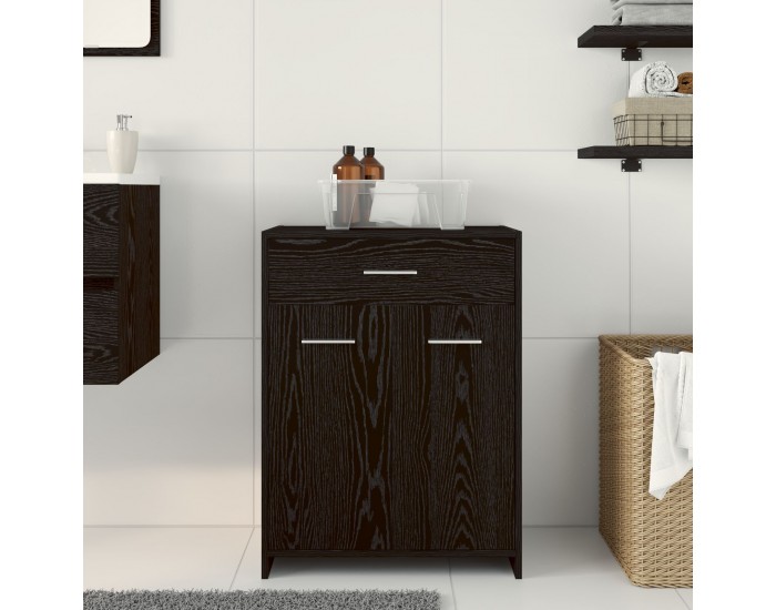 Sonata H Баня Кабинет Черно дъбово Инженерна дървесина 60 x 33 x 80 см