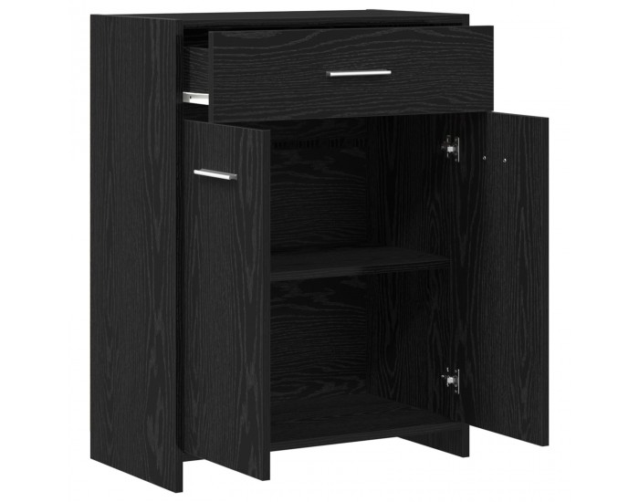 Sonata H Баня Кабинет Черно дъбово Инженерна дървесина 60 x 33 x 80 см