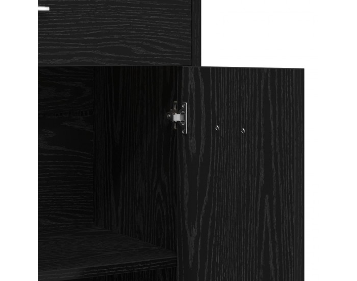 Sonata H Баня Кабинет Черно дъбово Инженерна дървесина 60 x 33 x 80 см