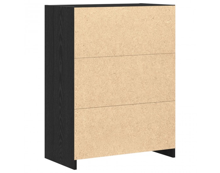 Sonata H Баня Кабинет Черно дъбово Инженерна дървесина 60 x 33 x 80 см