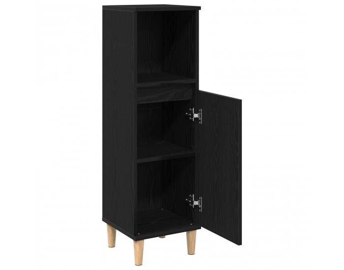 Sonata H Бюфет за баня Черен дъб 30x30x100 см Инженерна дървесина