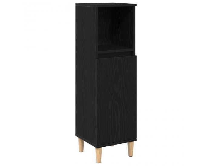 Sonata H Бюфет за баня Черен дъб 30x30x100 см Инженерна дървесина