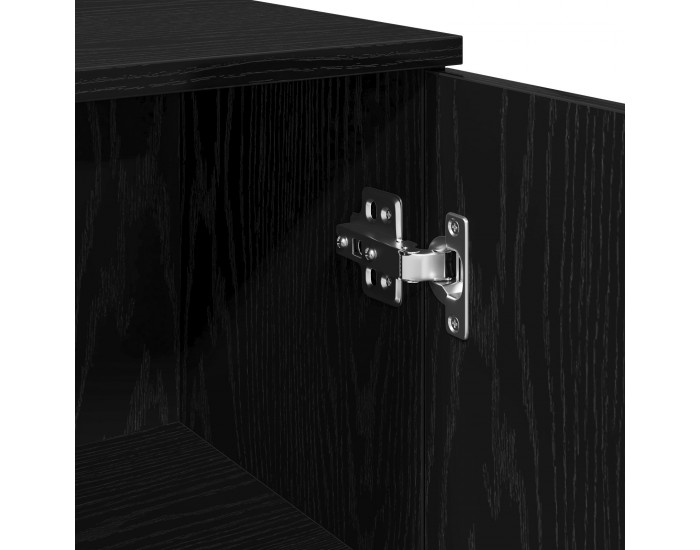 Sonata H Баня Шкаф Черен Дъб 30x30x190 см Инженерна Дървесина