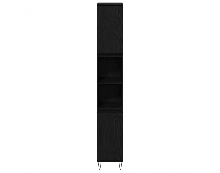 Sonata H Баня Шкаф Черен Дъб 30x30x190 см Инженерна Дървесина