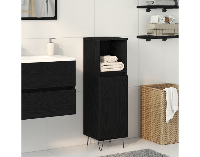 Sonata H Банная шкаф черен дъб 30x30x100 см инженерна дървесина