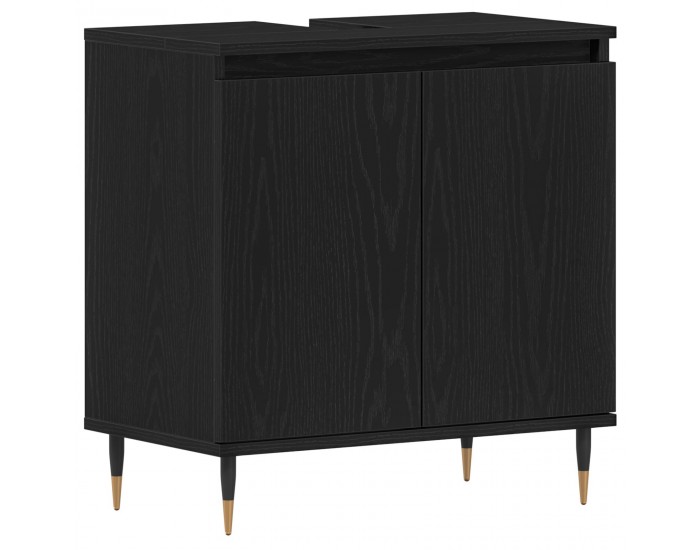 Sonata H Шкаф за мивка Черен дъб 58x33x60 см Инженерна дървесина