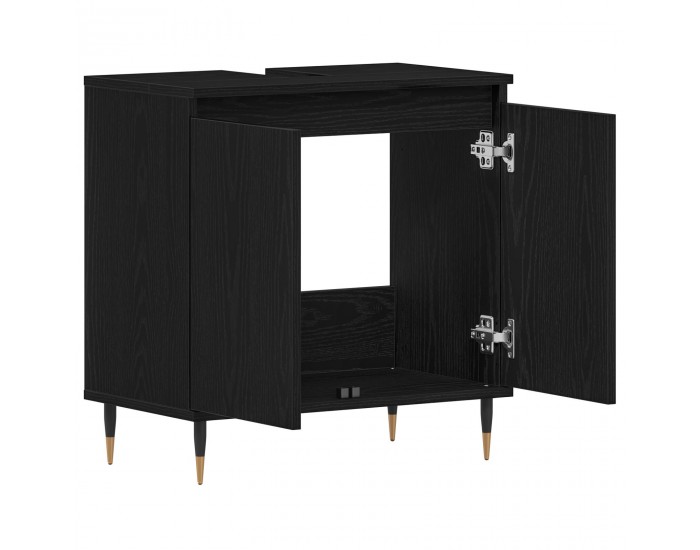 Sonata H Шкаф за мивка Черен дъб 58x33x60 см Инженерна дървесина