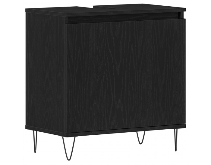 Sonata H Мивка за баня Черен дъб 58x33x60 см Инженерна дървесина