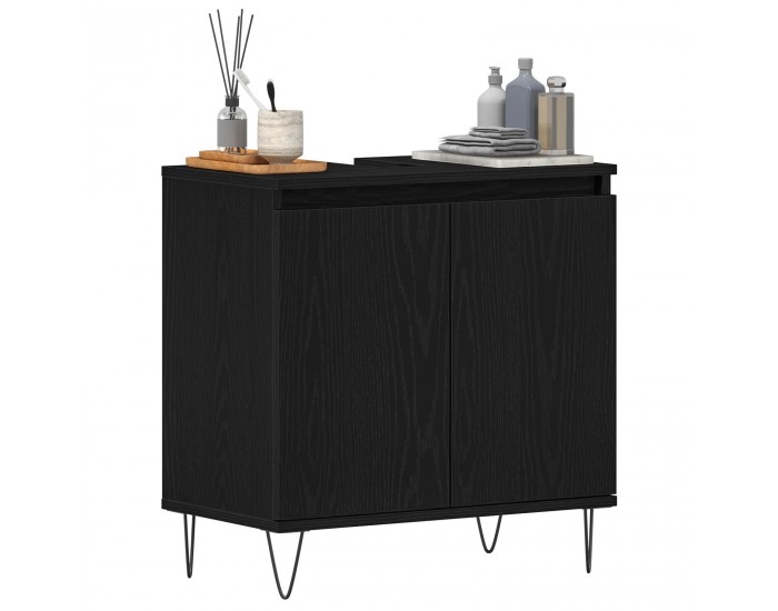 Sonata H Мивка за баня Черен дъб 58x33x60 см Инженерна дървесина