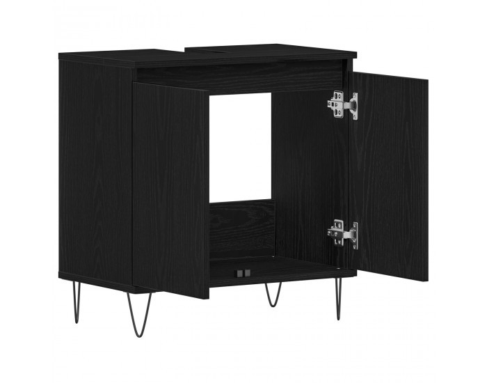 Sonata H Мивка за баня Черен дъб 58x33x60 см Инженерна дървесина