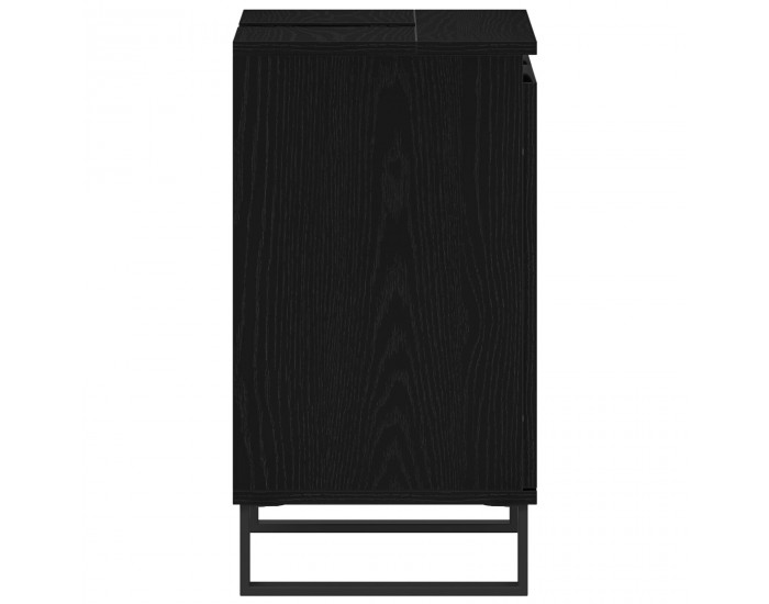 Sonata H Мивка за баня с шкаф Черен дъб 58x33x60 см Инженерна дървесина