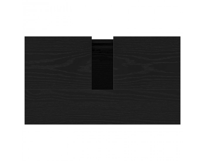 Sonata H Мивка за баня с шкаф Черен дъб 58x33x60 см Инженерна дървесина