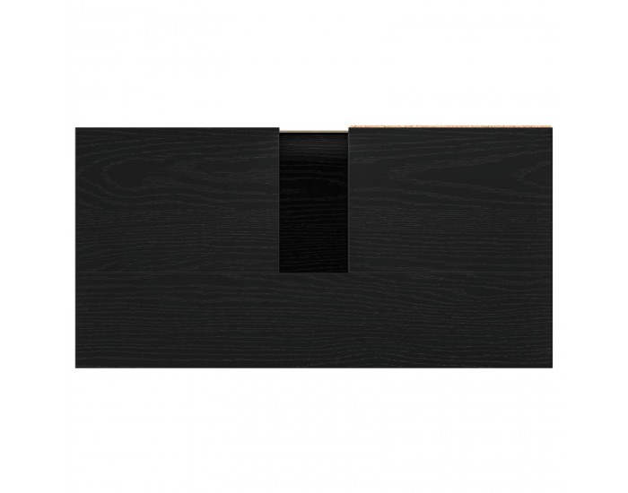 Sonata H Мивка за баня Черен дъб 65x33x60 см Инженерна дървесина