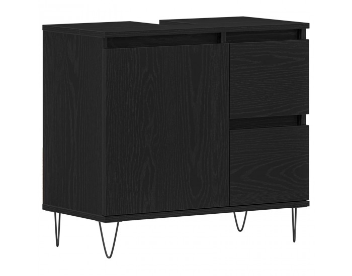 Sonata H Мивка за баня Черен дъб 65x33x60 см Инженерна дървесина