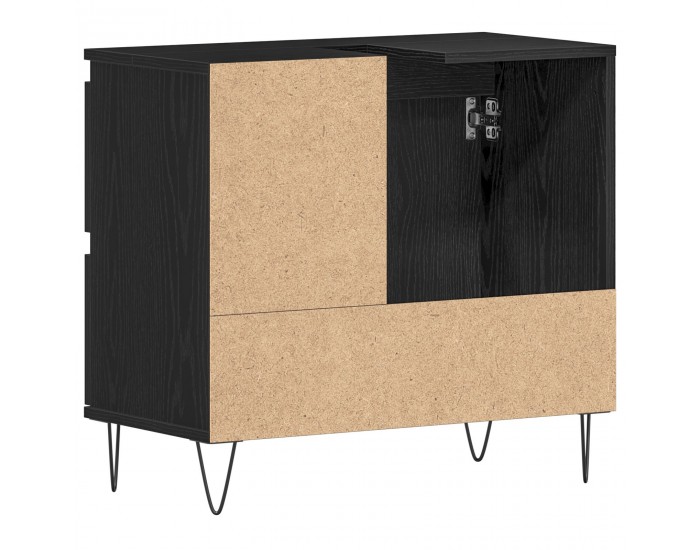 Sonata H Мивка за баня Черен дъб 65x33x60 см Инженерна дървесина