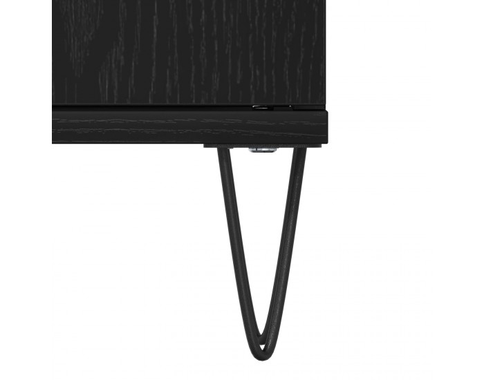 Sonata H Мивка за баня Черен дъб 65x33x60 см Инженерна дървесина