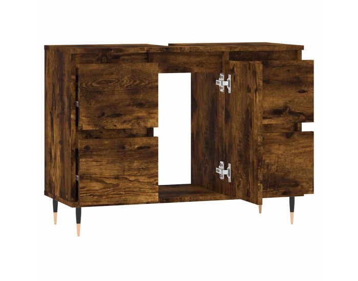 Sonata H Шкаф за баня, опушен дъб, 80x33x60 см, инженерно дърво