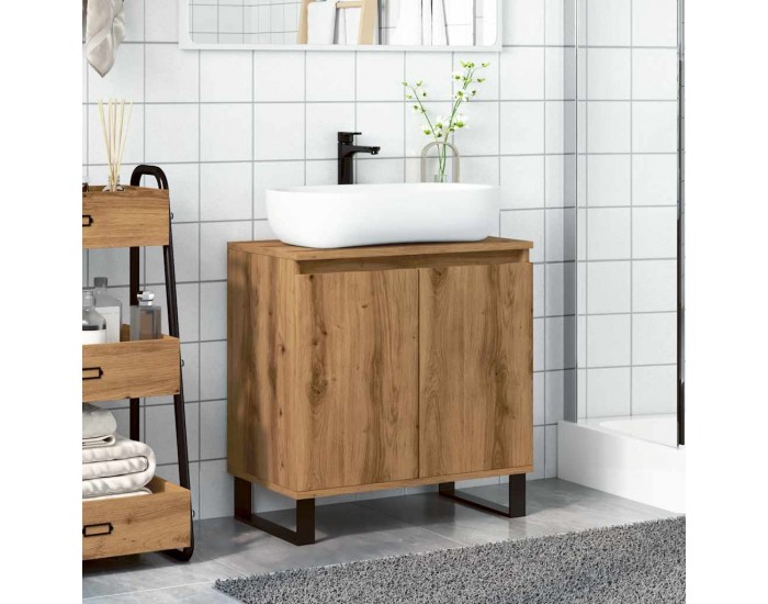 Sonata H Шкаф за баня, дъб артизан, 58x33x60 см, инженерно дърво