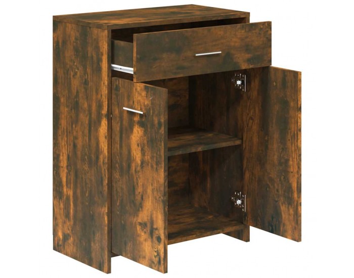 Sonata H Шкаф за баня, опушен дъб, 60x33x80 см, инженерно дърво