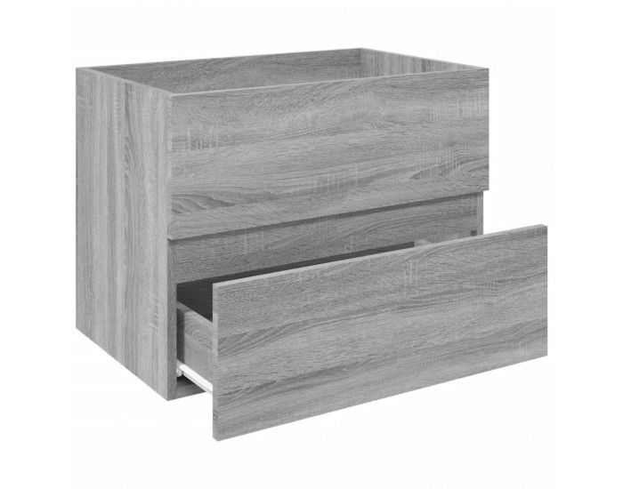 Sonata H Шкаф за мивка, сив сонома, 60x38,5x45 см, инженерно дърво