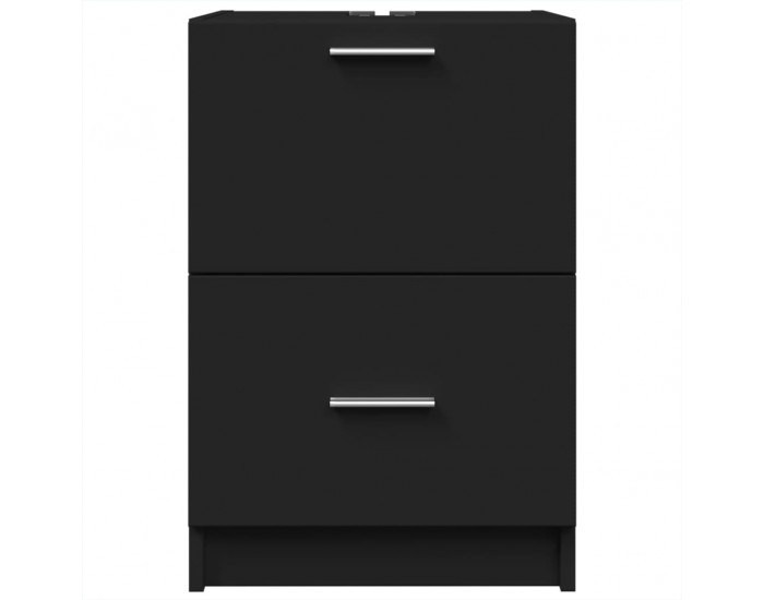 Sonata H Долен шкаф за мивка, черен, 40x37x59 см, инженерно дърво