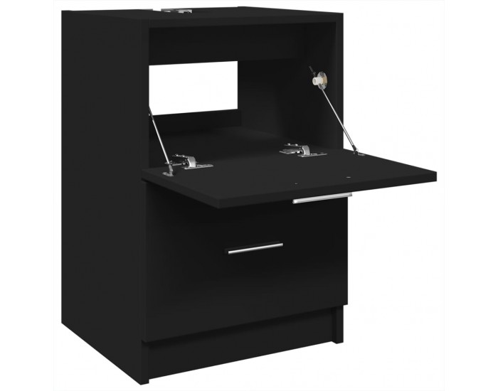 Sonata H Долен шкаф за мивка, черен, 40x37x59 см, инженерно дърво