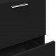 Sonata H Долен шкаф за мивка, черен, 40x37x59 см, инженерно дърво