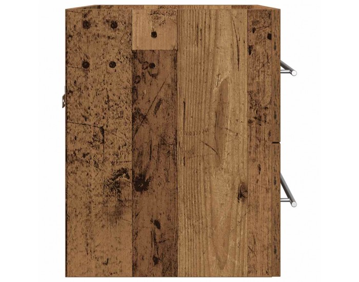 Sonata H Шкаф за мивка за баня от старо дърво, инженерно дърво