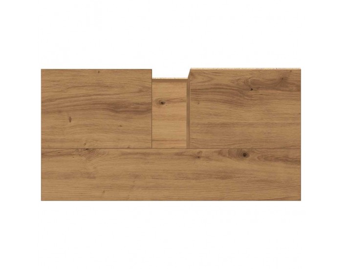 Sonata H Шкаф за мивка за баня, дъб артизан, 65x33x60см, инженерно дърво