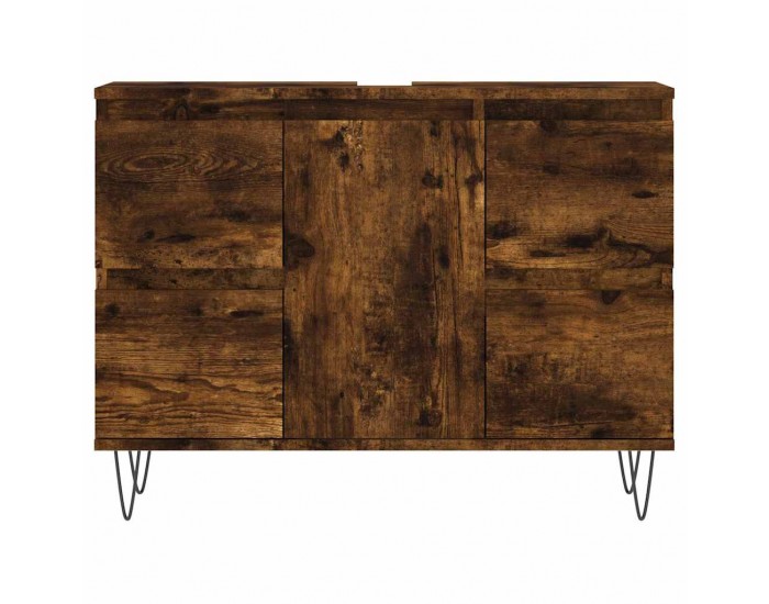 Sonata H Шкаф за баня, опушен дъб, 80x33x60 см, инженерно дърво