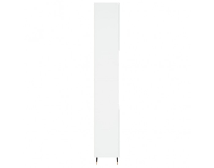 Sonata H Шкаф за баня, бял, 30x30x190 см, инженерно дърво