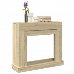 Sonata H Облицовка за камина сонома дъб 100x30x87,5 см инженерно дърво - за Камини, Комини и Печки на дърва