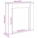 Sonata H Облицовка за камина дъб артизан 100x20x100 см инженерно дърво