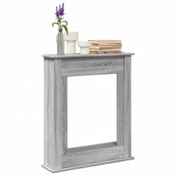 Sonata H Облицовка за камина сив сонома 75x20x87,5 см инженерно дърво - за Камини, Комини и Печки на дърва