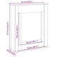 Sonata H Облицовка за камина сив сонома 75x20x87,5 см инженерно дърво