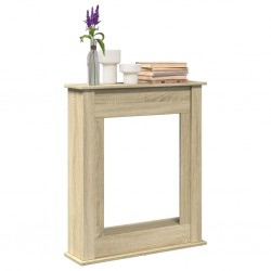 Sonata H Облицовка за камина сонома дъб 75x20x87,5 см инженерно дърво - за Камини, Комини и Печки на дърва