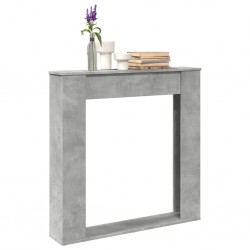 Sonata H Облицовка за камина бетонно сив 100x20x100 см инженерно дърво - за Камини, Комини и Печки на дърва