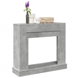 Sonata H Облицовка за камина бетонно сив 100x30x87,5 см инженерно дърво - за Камини, Комини и Печки на дърва